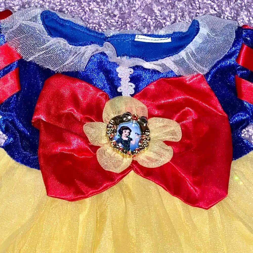 12-18m Baby Girls Disney Snow White Halloween Costume Dress w/ Shoes